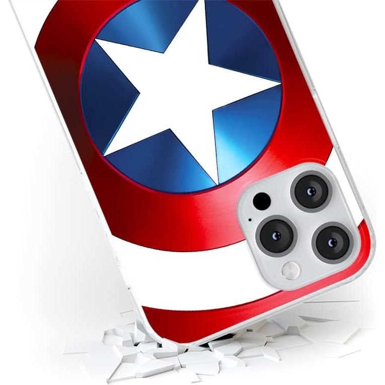 Schutzhülle für iPhone 13 Pro, ERT Group Marvel, Captain America 025