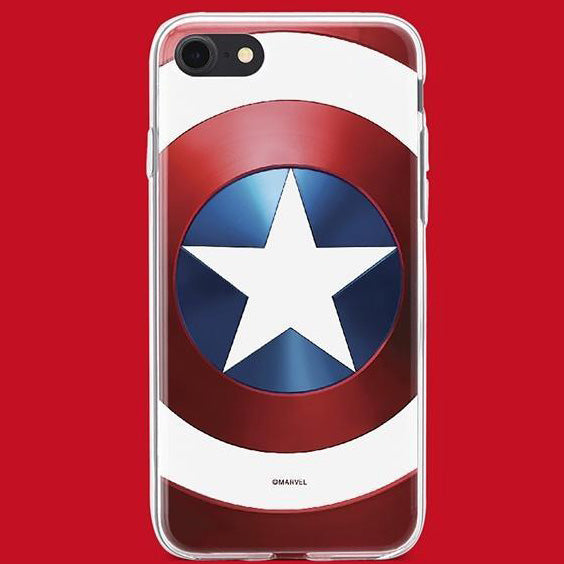 Schutzhülle für iPhone SE 3 2022, iPhone SE 2 2020, iPhone 8, iPhone 7, ERT Group Marvel, Captain America 025