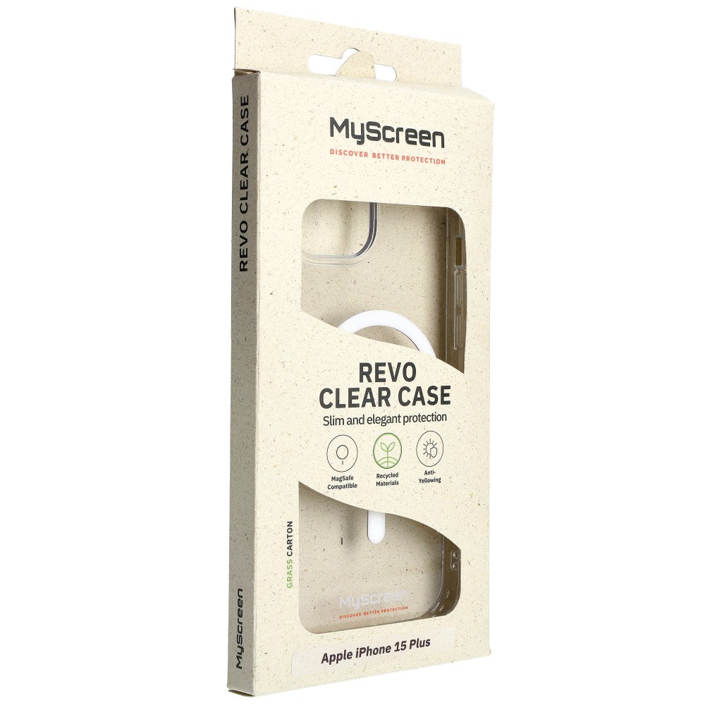 Schutzhülle für iPhone 15 Plus MyScreen REVO Clear Case MagSafe, Transparent