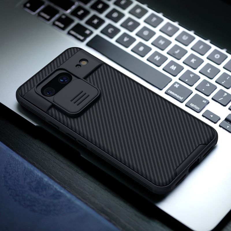 Schutzhülle Nillkin CamShield Pro für Google Pixel 8, Schwarz