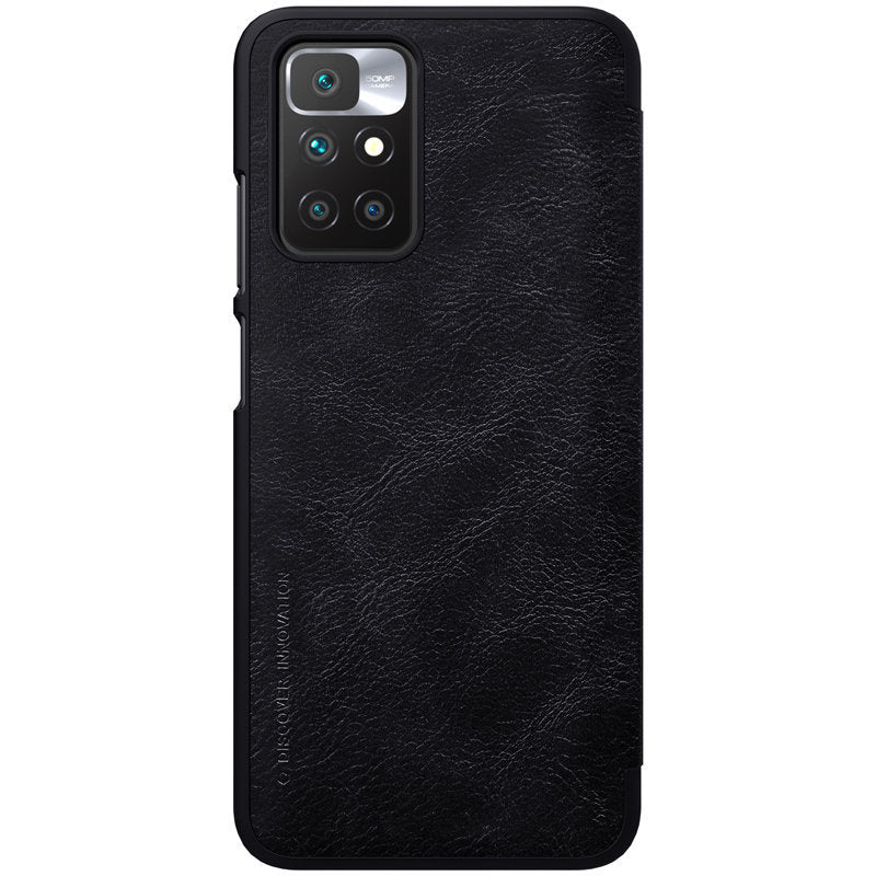 Schutzhülle Nillkin QIN Leather Case für Xiaomi Redmi 10, Shwarz