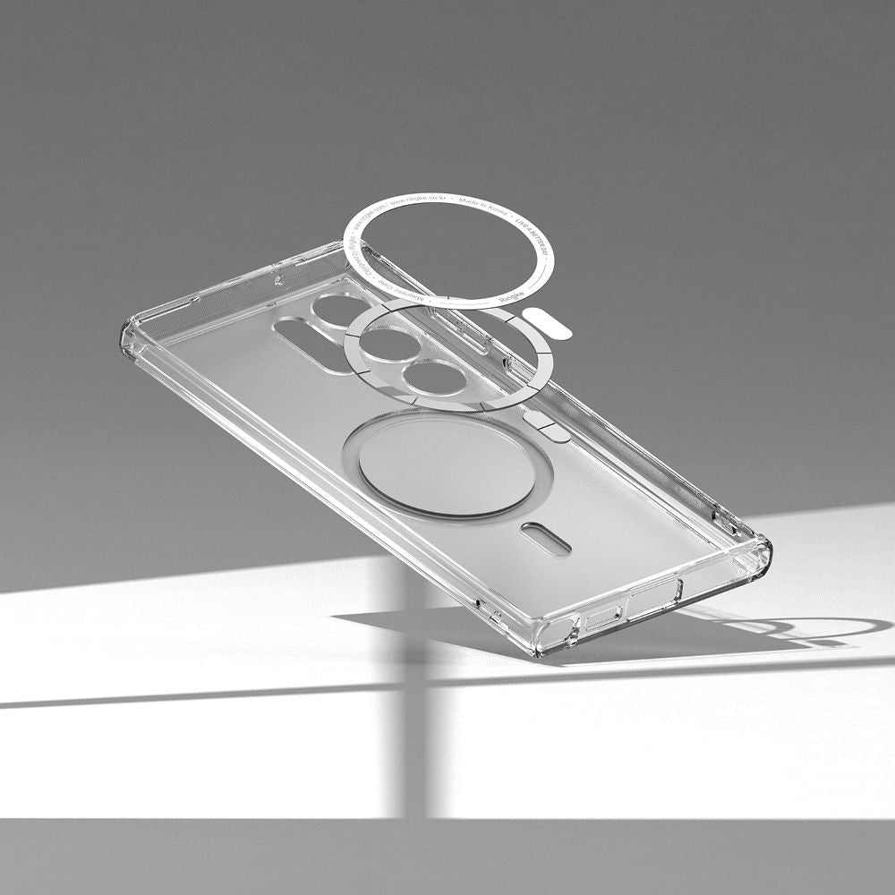 Schutzhülle Ringke Fusion Magnetic MagSafe für Samsung Galaxy S23 Ultra, Transparent-Matt