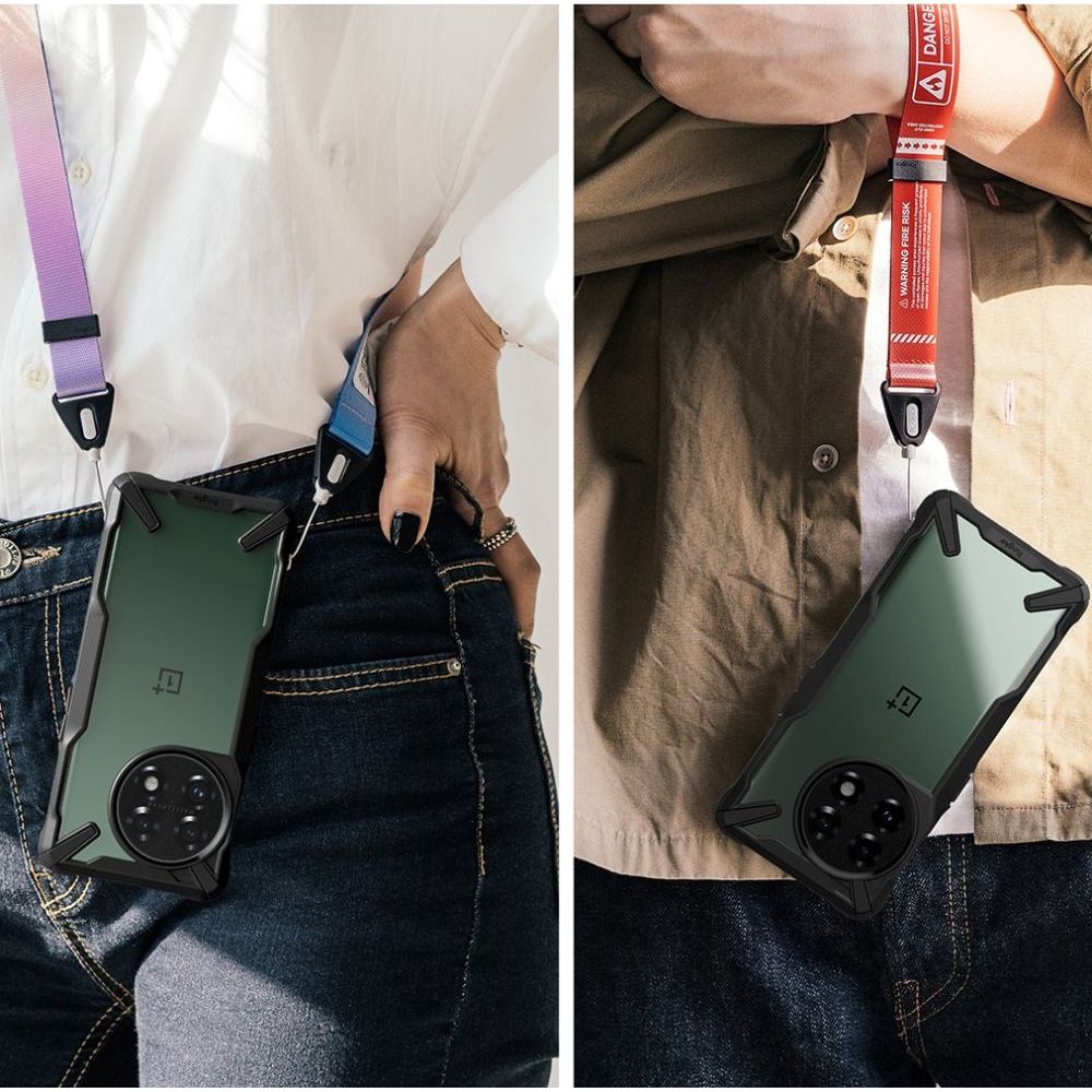 Schutzhülle Ringke Fusion X für OnePlus 11 5G, Transparent Schwarz