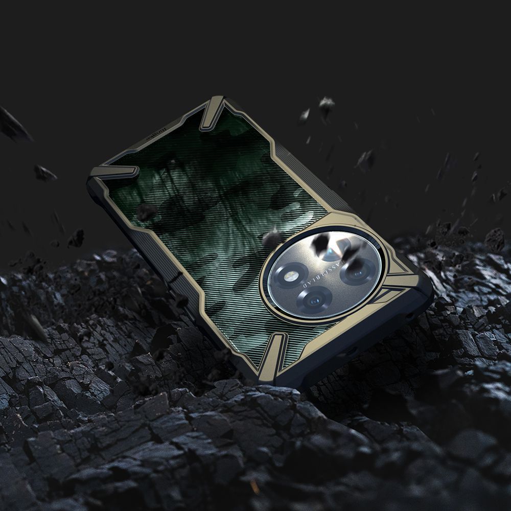 Schutzhülle Ringke Fusion X für OnePlus 11 5G, Schwarze Tarnung