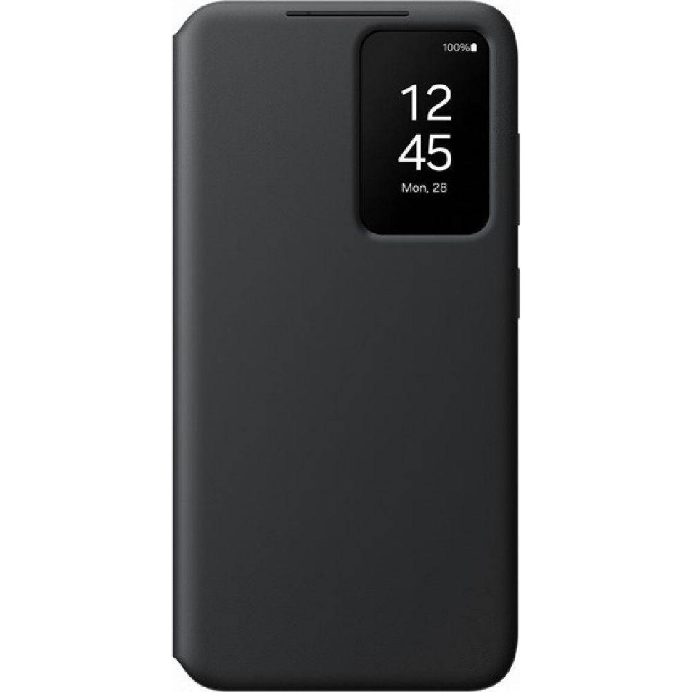 Schutzhülle mit Klappe für Galaxy S24, Samsung Smart View Wallet Case, Schwarz