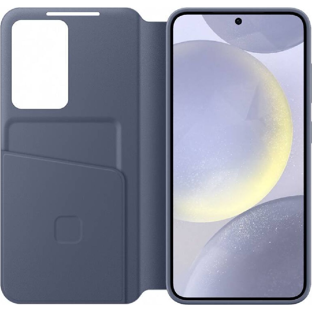 Schutzhülle mit Klappe für Galaxy S24, Samsung Smart View Wallet Case, Fliederfarben