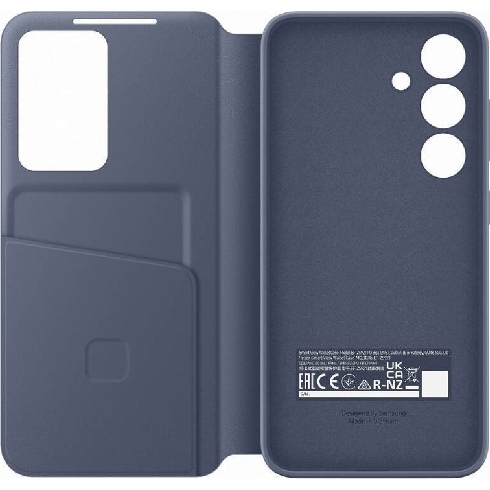 Schutzhülle mit Klappe für Galaxy S24, Samsung Smart View Wallet Case, Fliederfarben