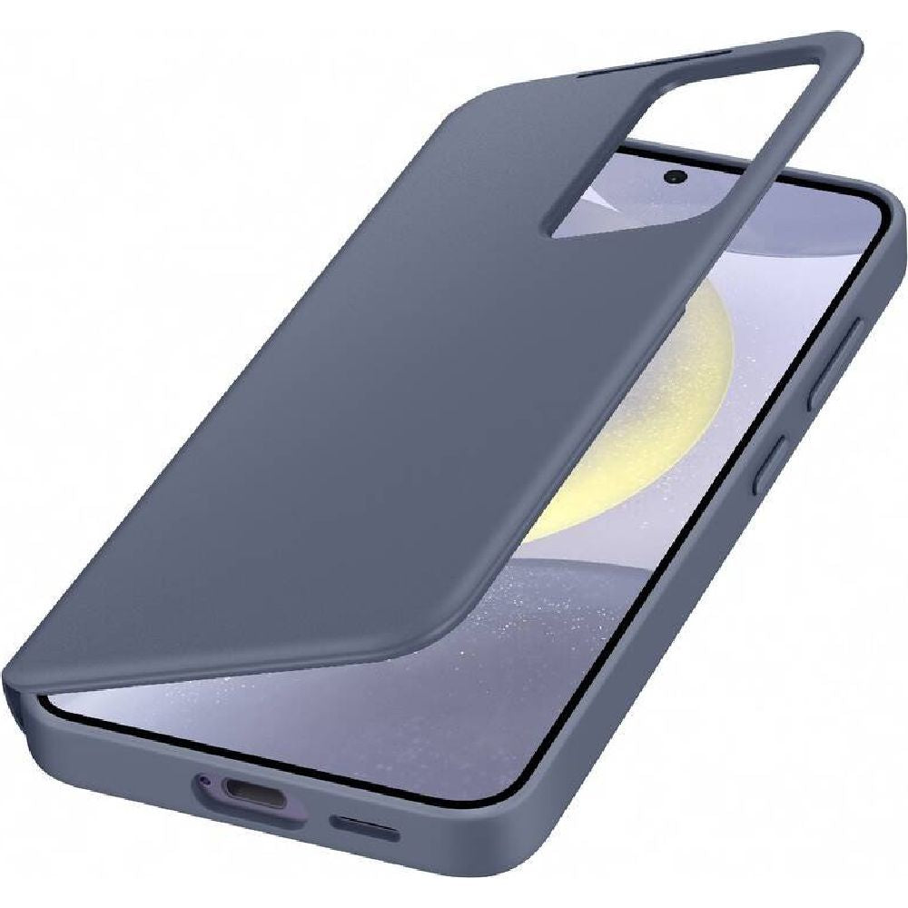 Schutzhülle mit Klappe für Galaxy S24, Samsung Smart View Wallet Case, Fliederfarben