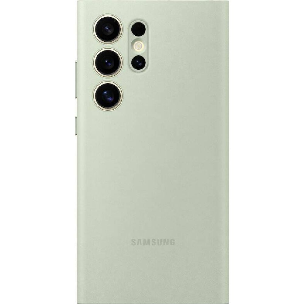Schutzhülle mit Klappe für Galaxy S24 Ultra, Samsung Smart View Wallet Case, Lindgrün