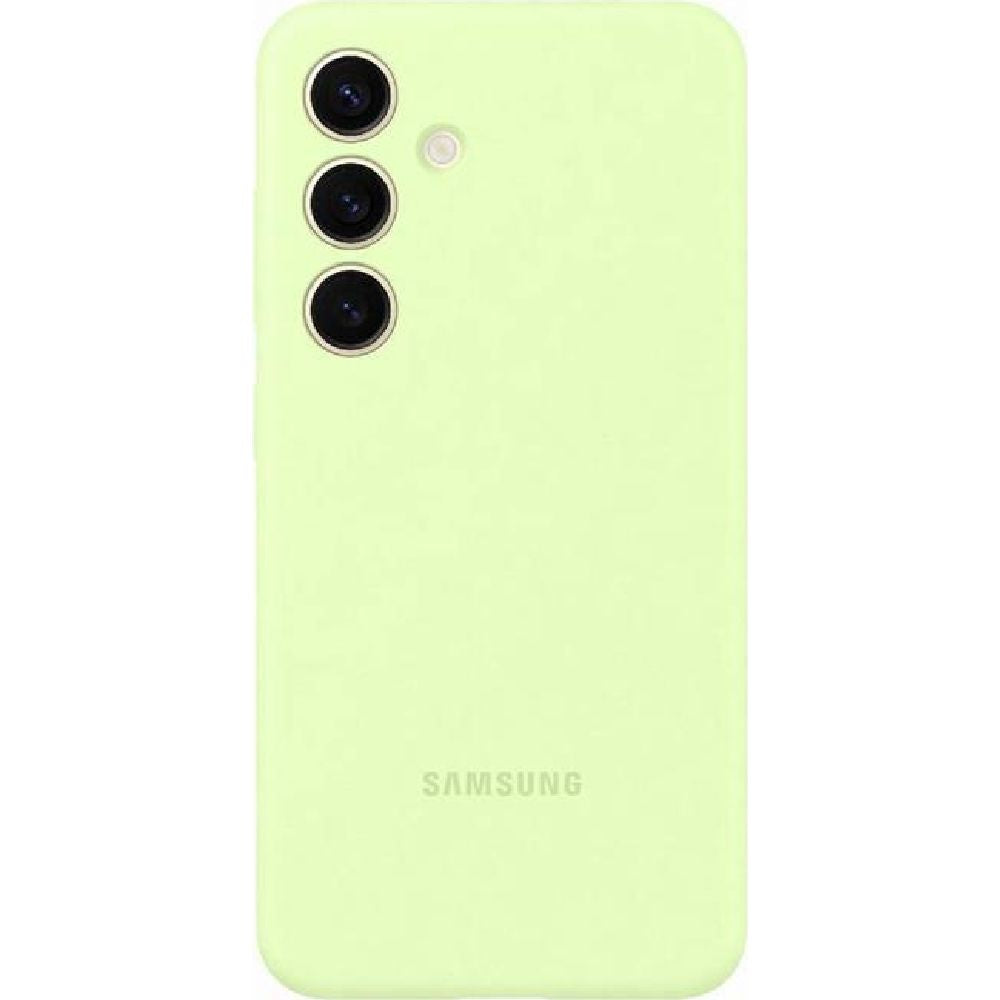 Schutzhülle für Galaxy S24, Samsung Silicone Cover, Lindgrün