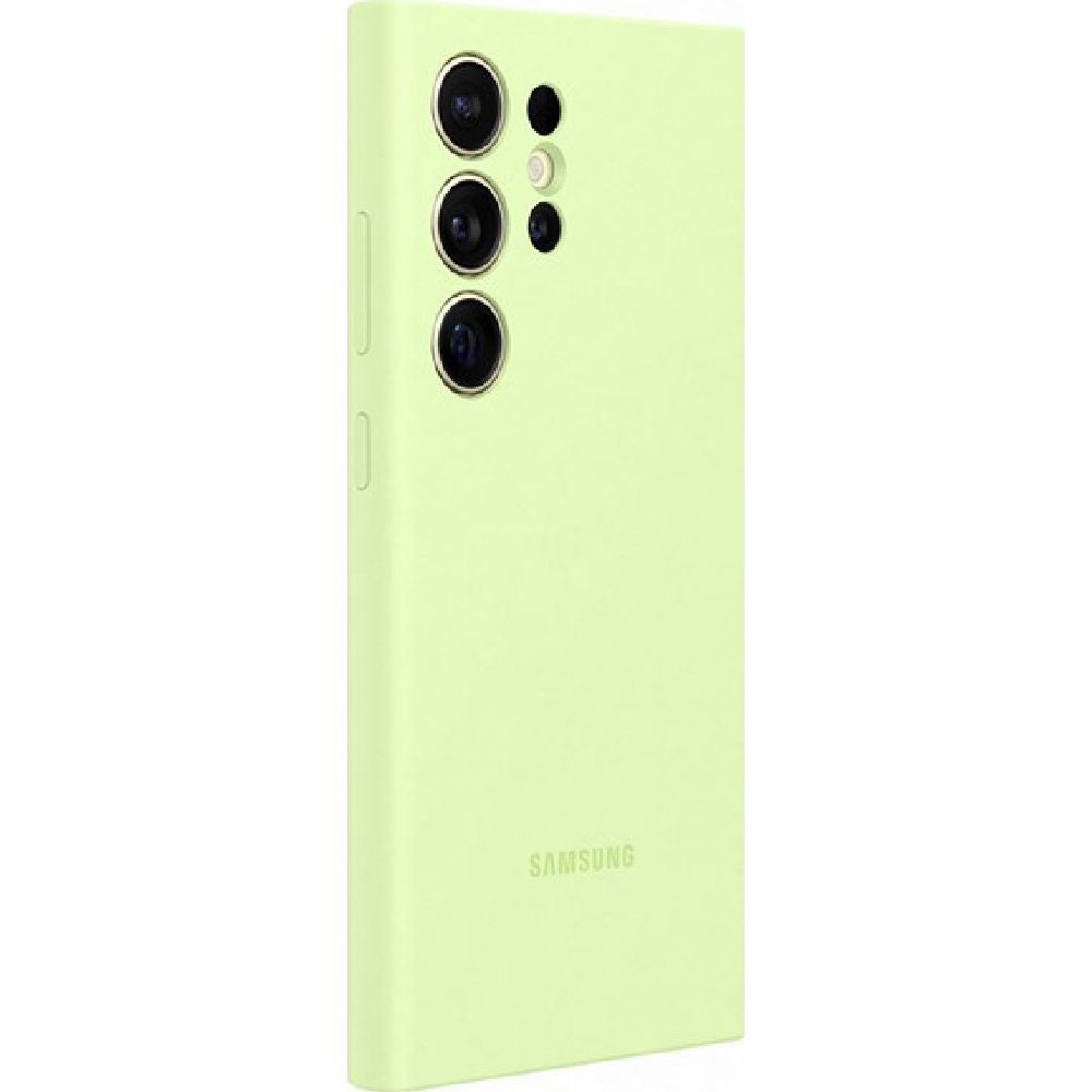 Schutzhülle für Galaxy S24 Ultra, Samsung Silicone Cover, Lindgrün