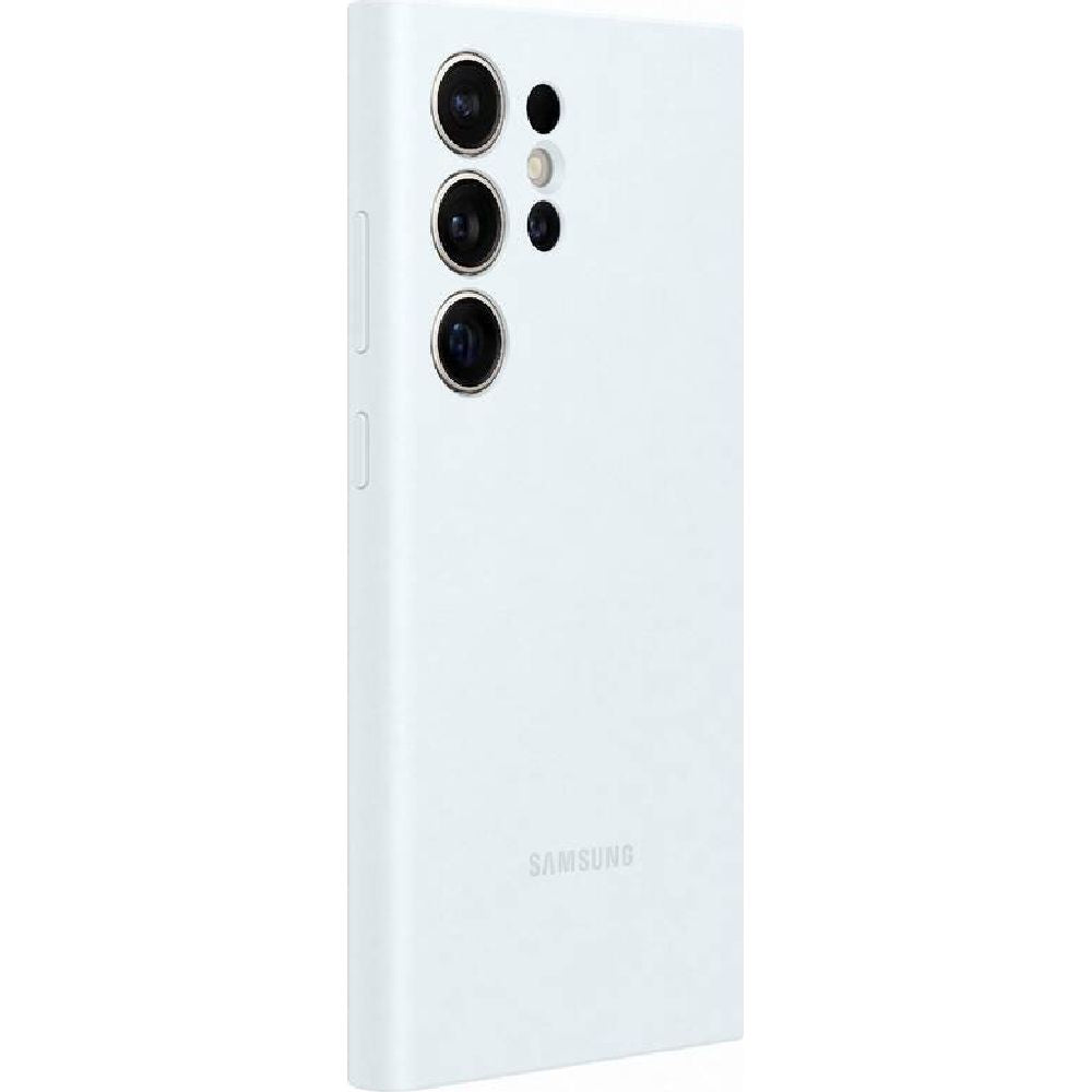 Schutzhülle für Galaxy S24 Ultra, Samsung Silicone Cover, Weiß