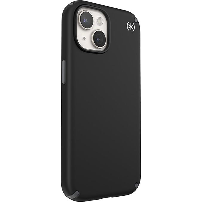 Schutzhülle Speck Presidio2 Pro MagSafe für Apple iPhone 15, Apple iPhone 14, Apple iPhone 13, Schwarz und Grau