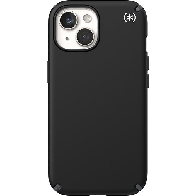 Schutzhülle Speck Presidio2 Pro MagSafe für Apple iPhone 15, Apple iPhone 14, Apple iPhone 13, Schwarz und Grau