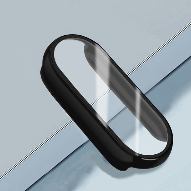 Bizon Case, Schutzhülle + Glas Set für Xiaomi Mi Band 7, schwarz