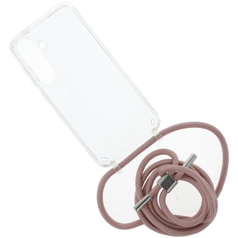 Schutzhülle für Galaxy S24, FIXED Pure Neck, Rosa