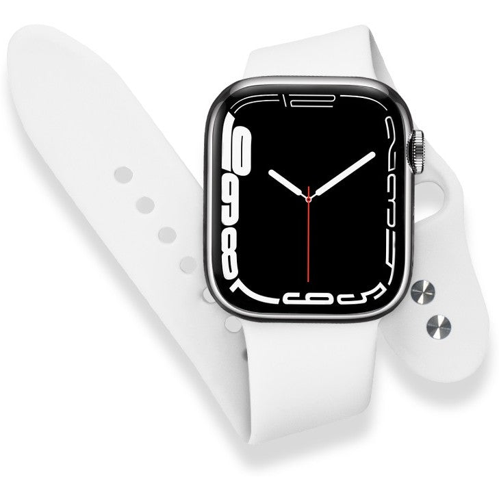 Armband Crong Sport Liquid Band für Apple Watch 49/46/45/44 mm, Weiß
