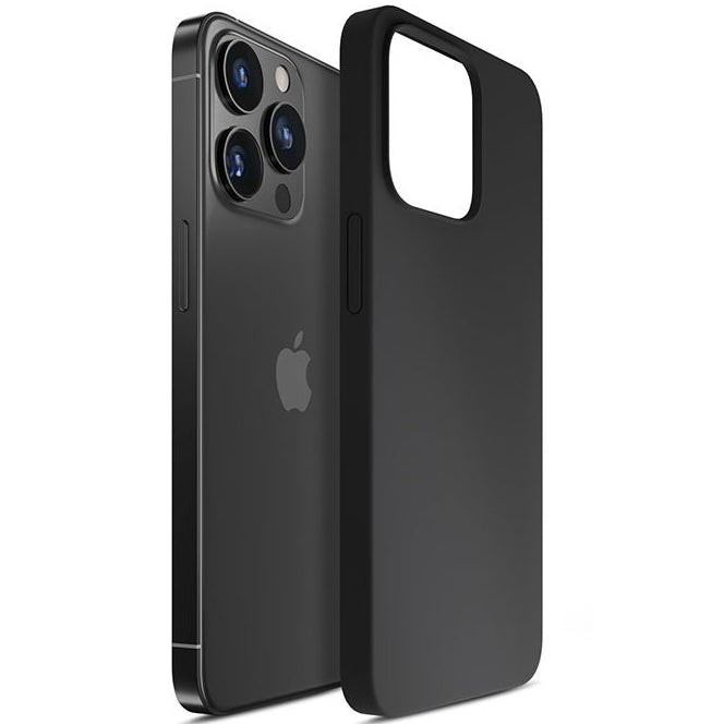 Schutzhülle 3mk Silicone Case für iPhone 14 Pro Max, Schwarz