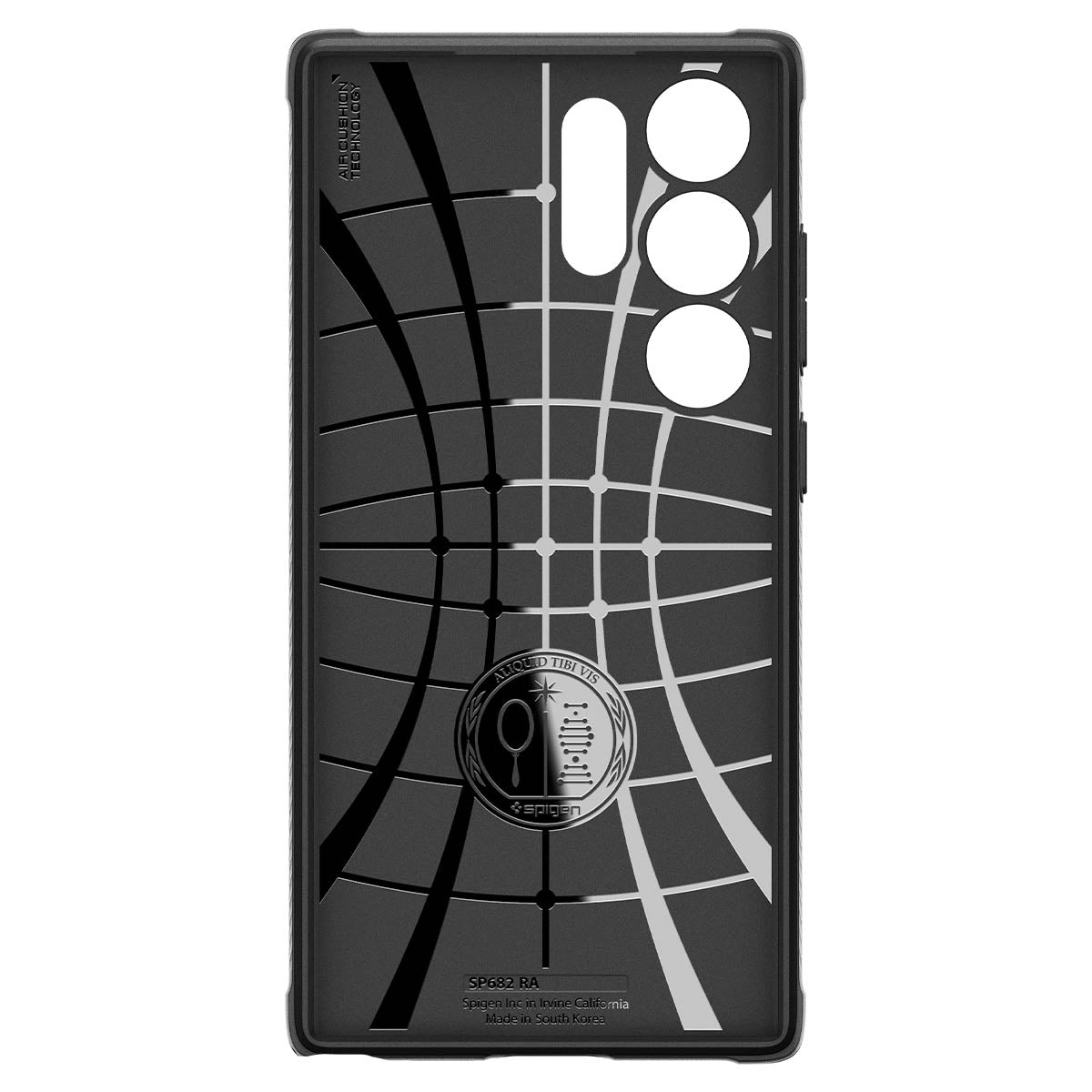 Schutzhülle für Galaxy S24 Ultra, Spigen Rugged Armor, Schwarz