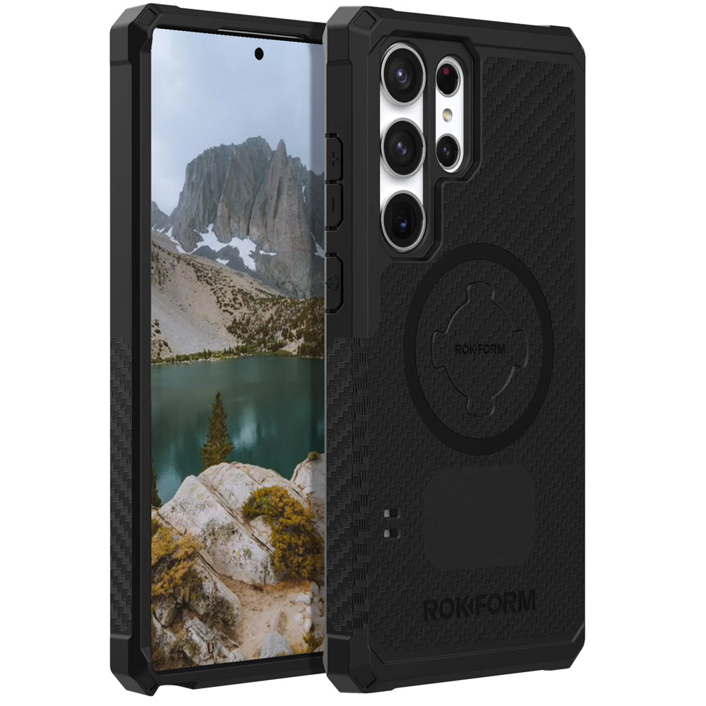 Schutzhülle Rokform Rugged für Galaxy S23 Ultra, Schwarz