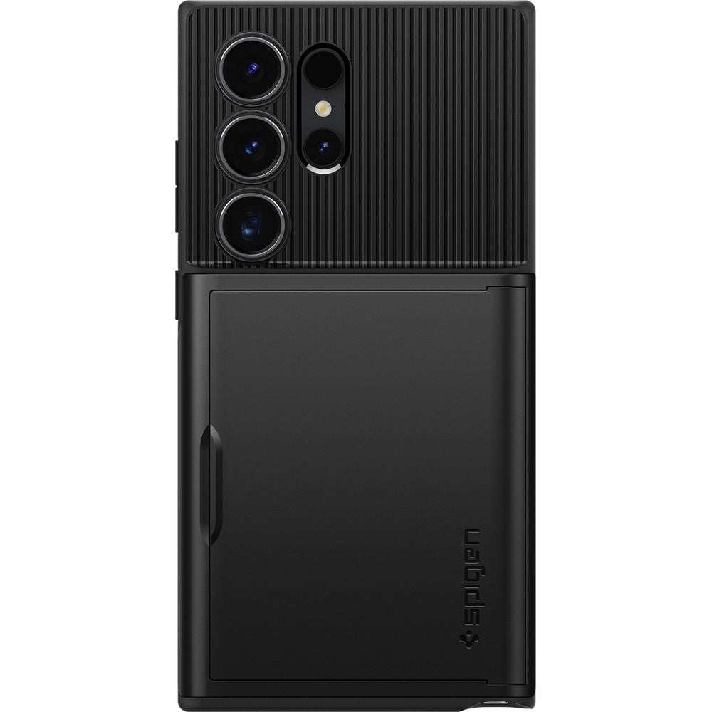 Schutzhülle für Galaxy S24 Ultra, Spigen Slim Armor CS, Schwarz