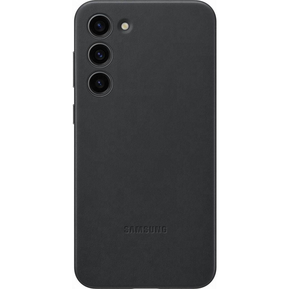 Schutzhülle Samsung Leather Cover für Galaxy S23 Plus, Schwarz
