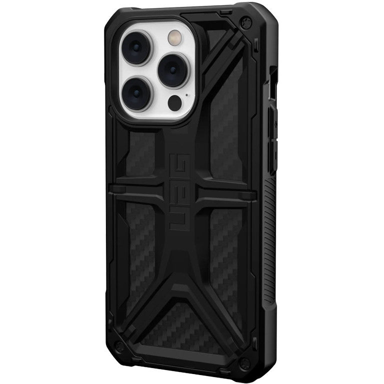 Schutzhülle Urban Armor Gear Monarch für iPhone 14 Pro, Schwarz + carbon