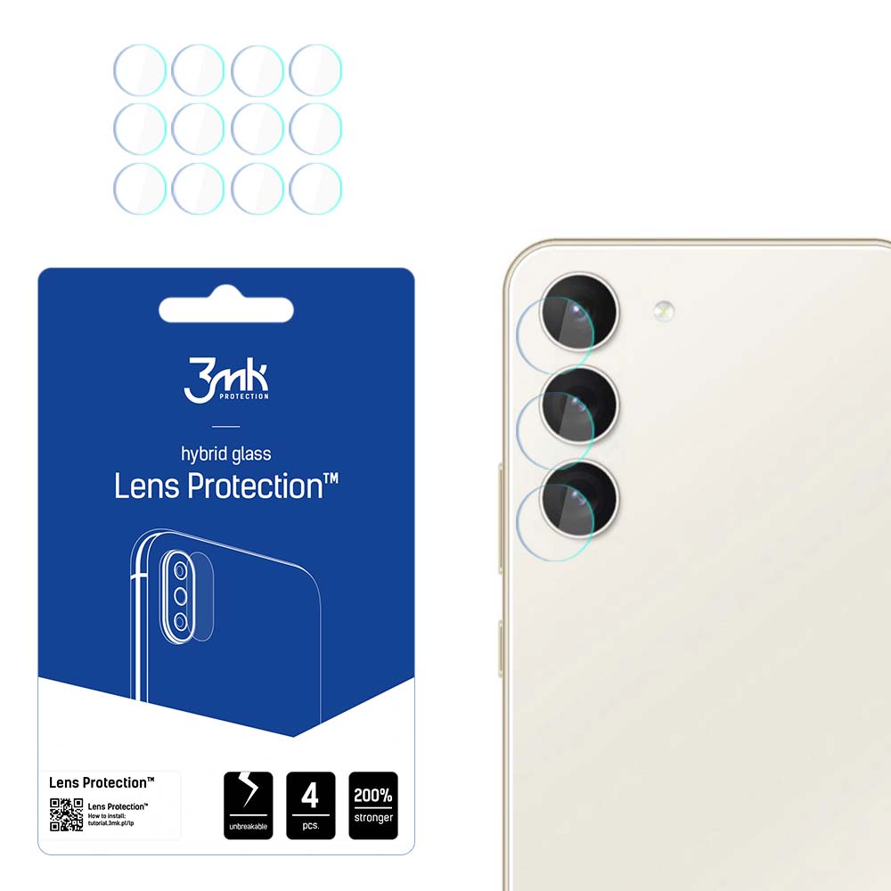 Objektivschutz 3mk Lens Protection für Galaxy S23 Plus, 4 Sätze