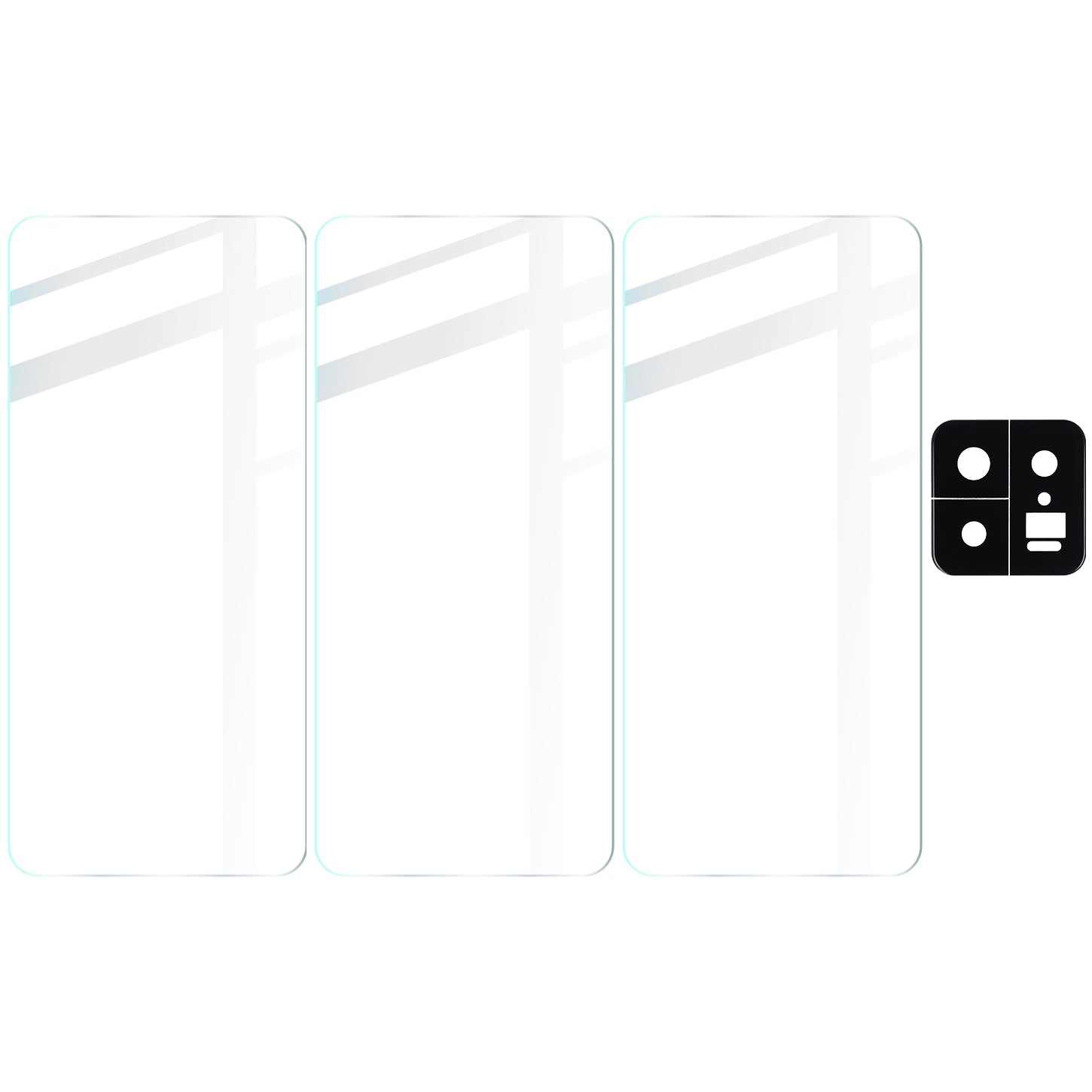 Gehärtetes Glas - 3 Stück + Kameraschutz, Xiaomi 13, Bizon Glass Clear 2 Pack