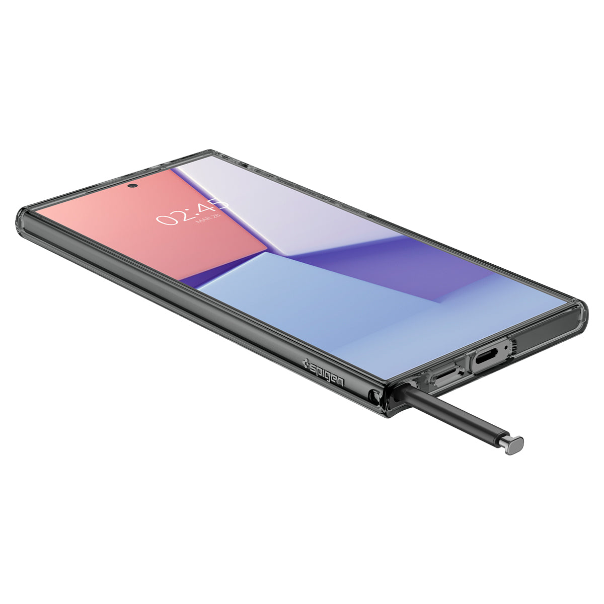 Liquid Color Case für Samsung Galaxy S24 Ultra Hülle Schutzhülle mit  innenliegendem Stoffbezug