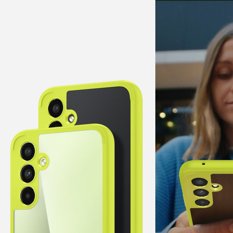 Schutzhülle Spigen Ultra Hybrid für Galaxy A54 5G, Transparent/Limette
