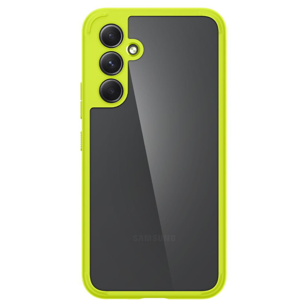 Schutzhülle Spigen Ultra Hybrid für Galaxy A54 5G, Transparent/Limette