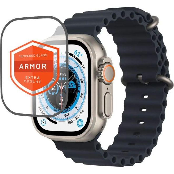Gehärtetes Glas Fixed Armor für Apple Watch Ultra 2/1 49mm,