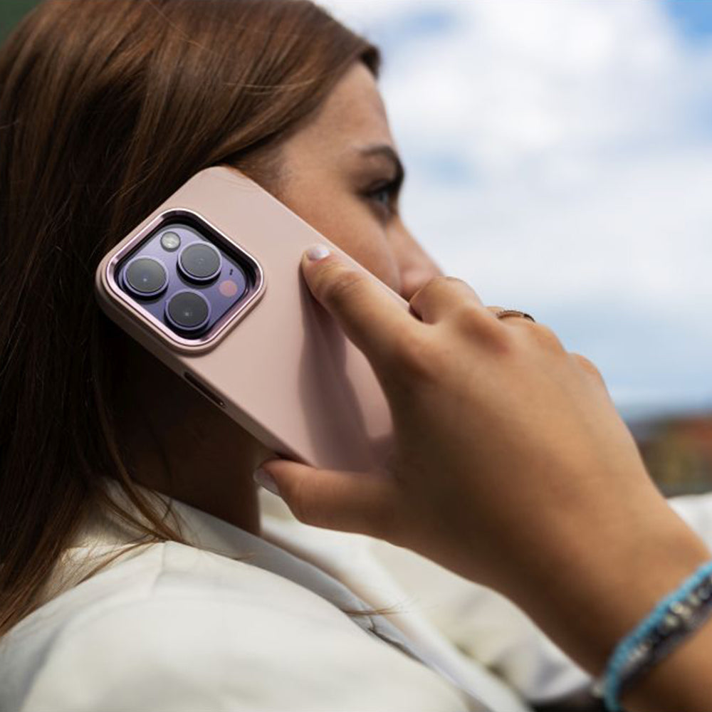 Schutzhülle FIXED MagFlow mit MagSafe für Apple iPhone 15 Pro, Rosa