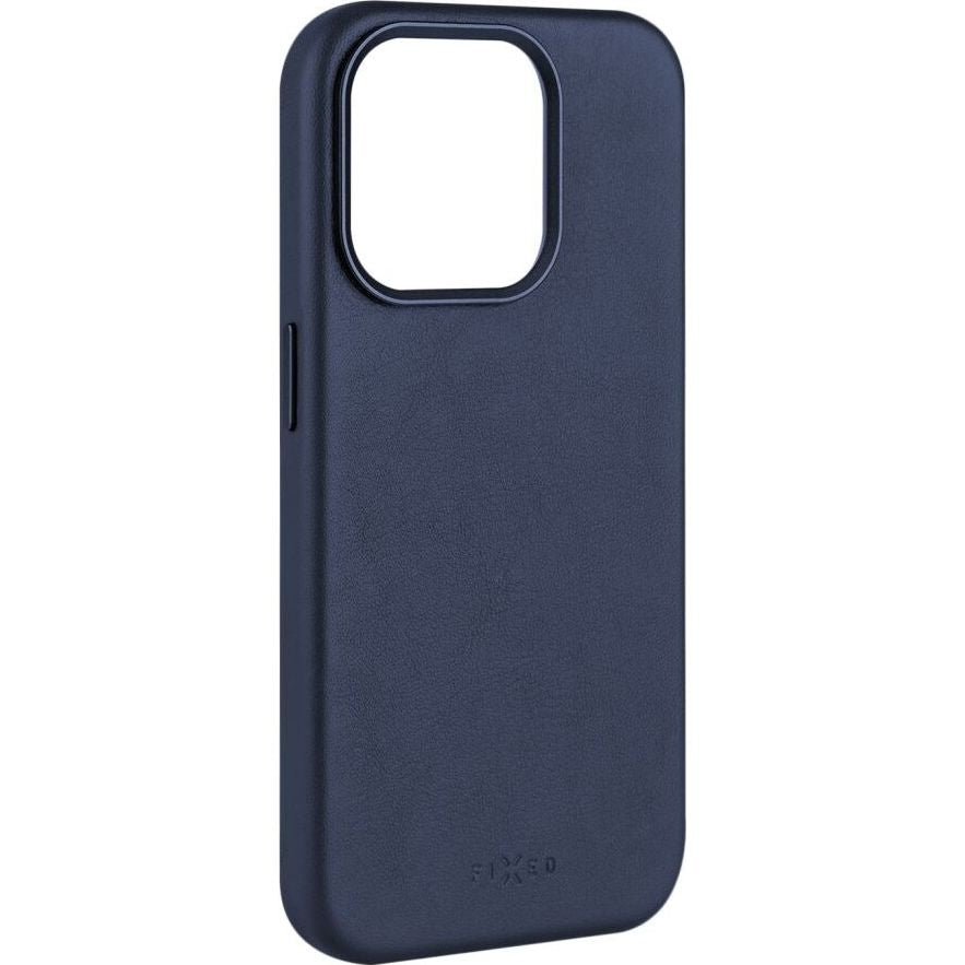Schutzhülle Fixed MagLeather MagSafe für Apple iPhone 15 Pro, Blau