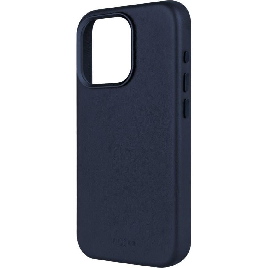 Schutzhülle Fixed MagLeather MagSafe für Apple iPhone 15 Pro, Blau
