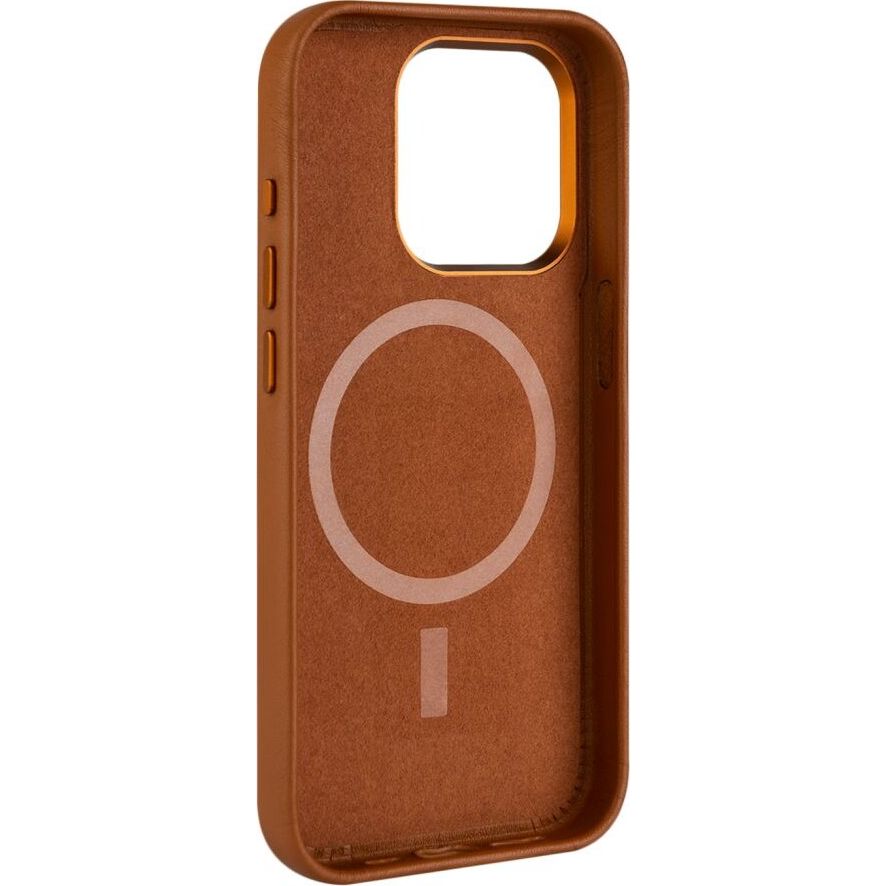 Schutzhülle Fixed MagLeather MagSafe für Apple iPhone 15 Pro Max, Braun