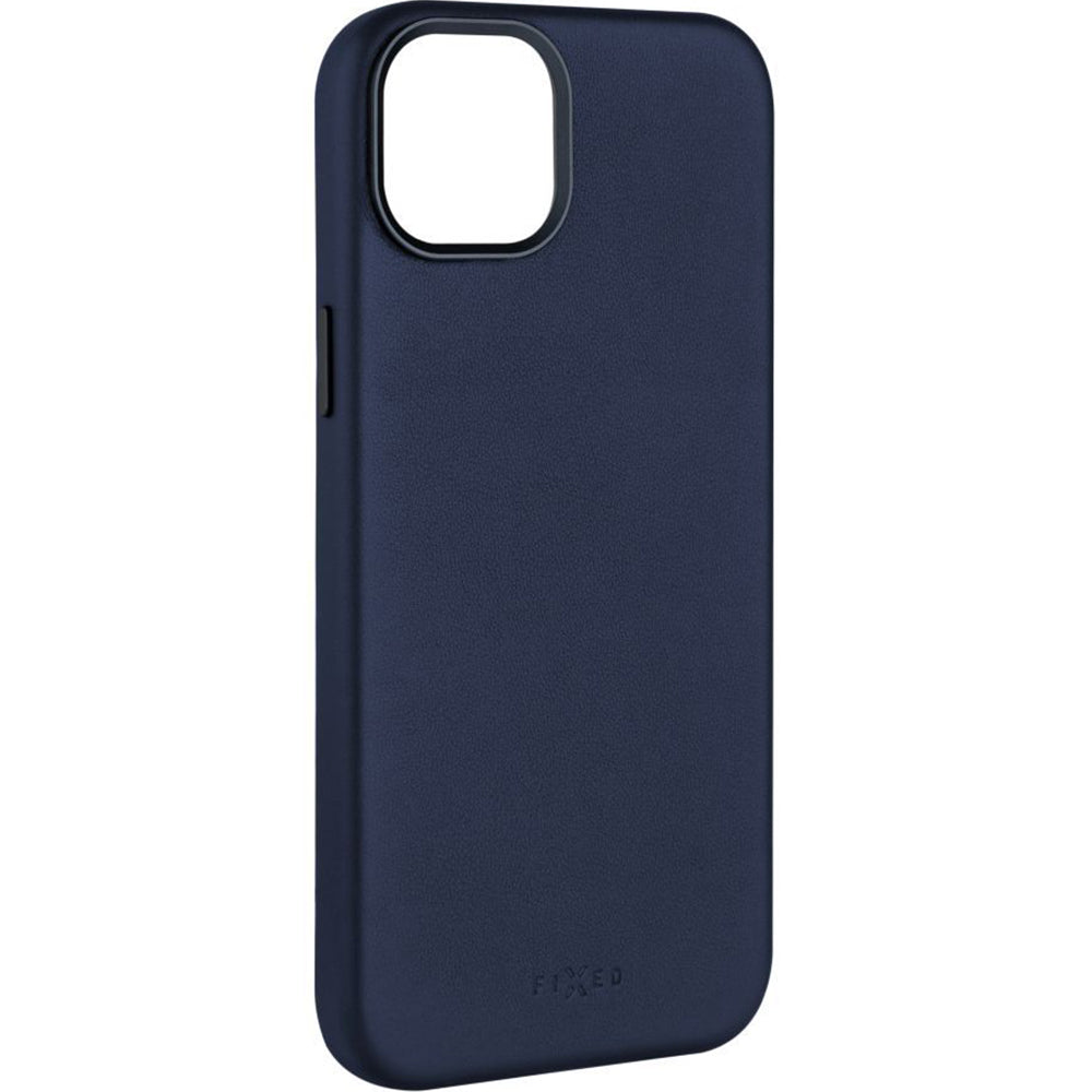 Schutzhülle Fixed MagLeather MagSafe für iPhone 13, Blau