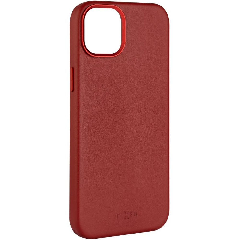 Schutzhülle Fixed MagLeather MagSafe für iPhone 13, Rot