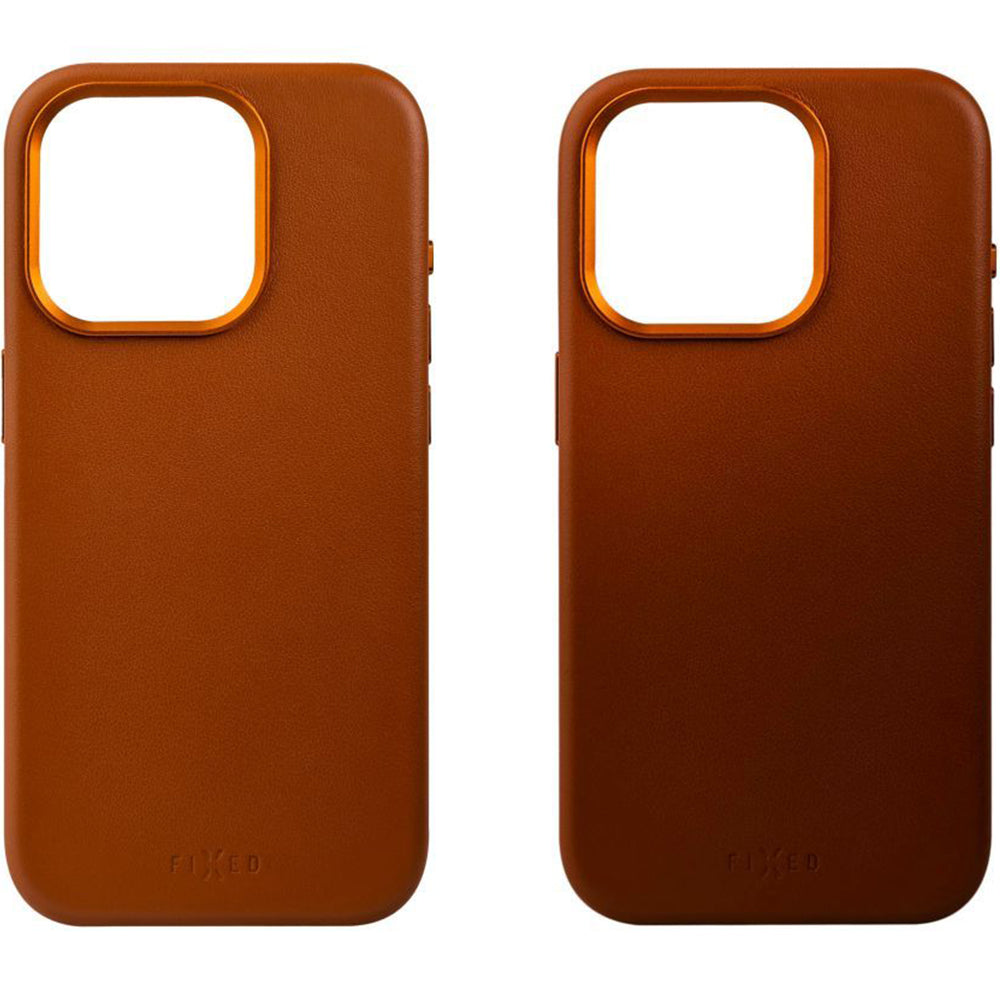 Schutzhülle Fixed MagLeather MagSafe für iPhone 14 Pro, Braun