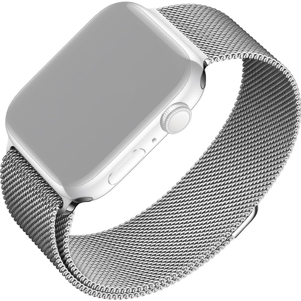 Armband Fixed Mesh Strap für Apple Watch 42/41/40/38 mm, Silbern