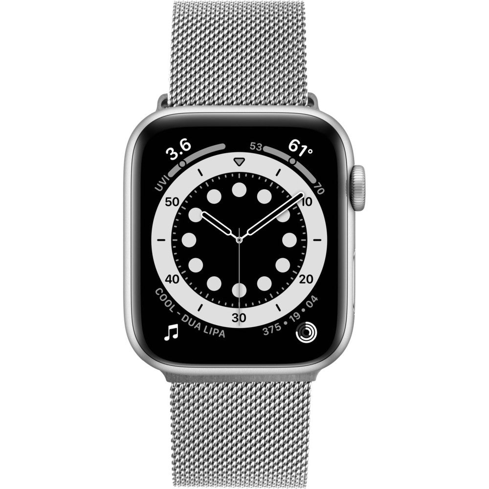 Armband Fixed Mesh Strap für Apple Watch 42/41/40/38 mm, Silbern