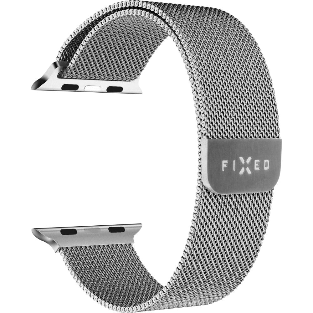 Armband Fixed Mesh Strap für Apple Watch 42/41/40/38 mm, Silbern