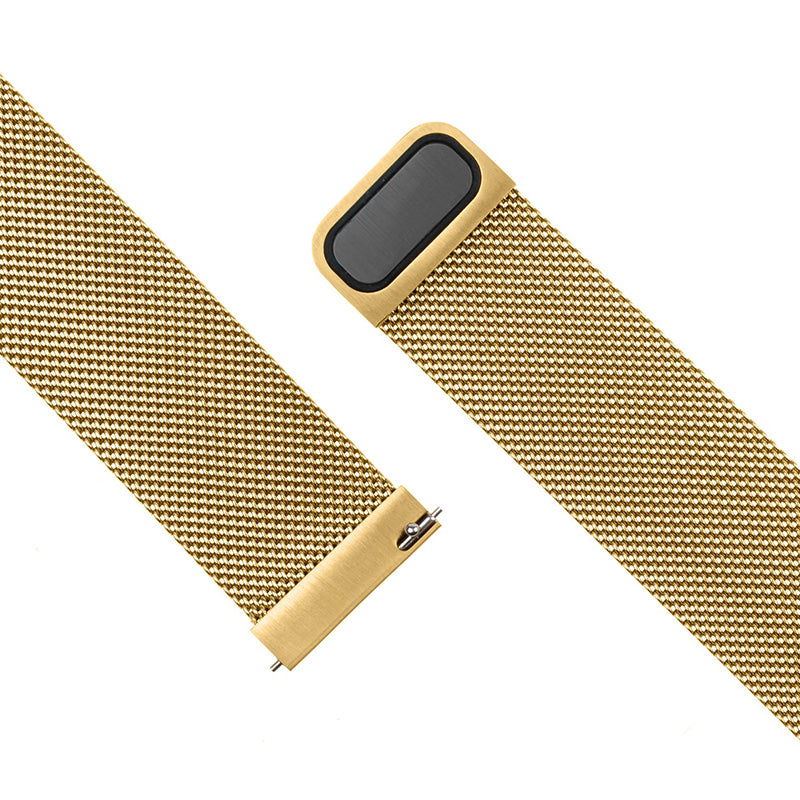 Armband Fixed Mesh Strap 18mm für Smartwatch, Gold