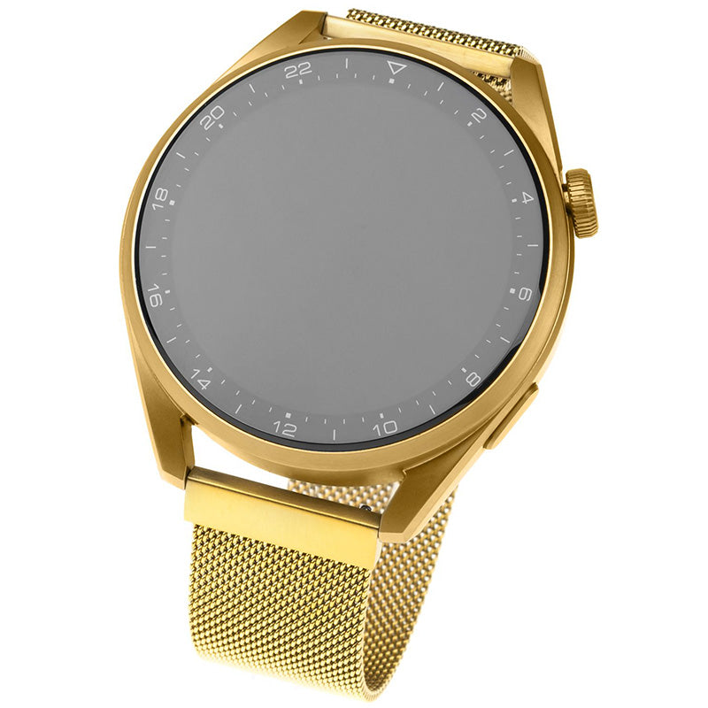 Armband Fixed Mesh Strap 18mm für Smartwatch, Gold