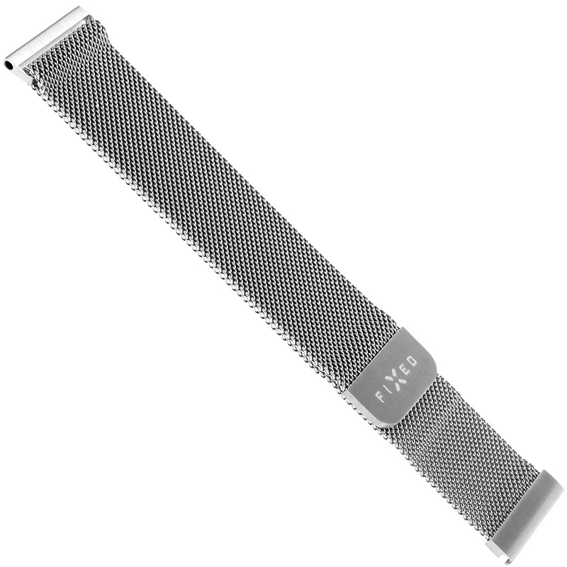 Armband Fixed Mesh Strap 18mm für Smartwatch, Silber
