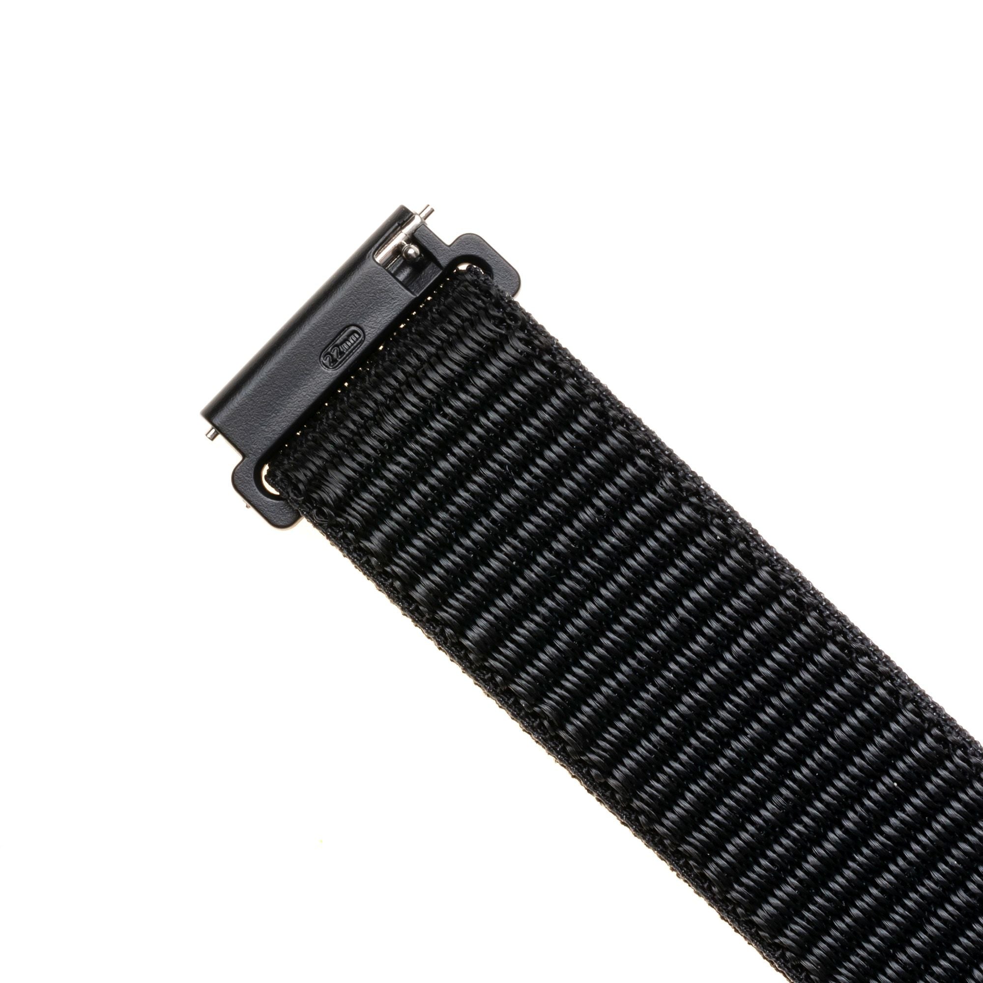 Armband für Smartwatch, Fixed Nylon Strap 20 mm, Schwarz