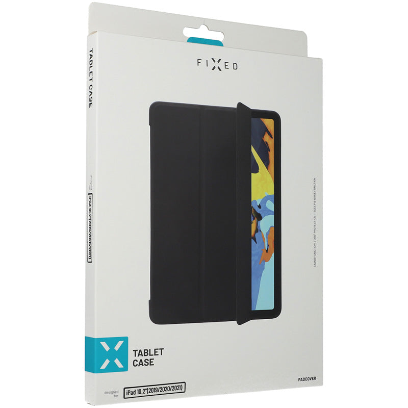 Schutzhülle Fixed Padcover für iPad 10.2 2019/2020/2021, Schwarz