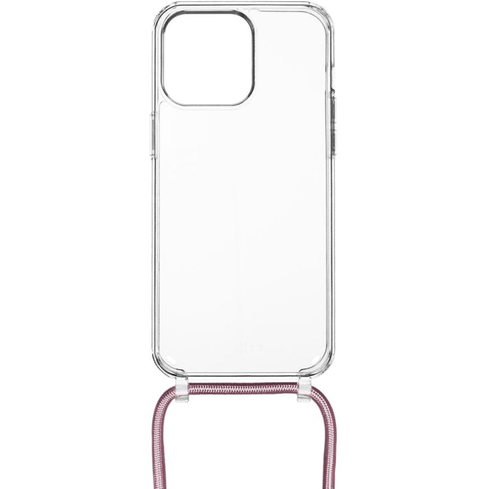 Schutzhülle FIXED Pure Neck für Apple iPhone 15 Pro, Rosa