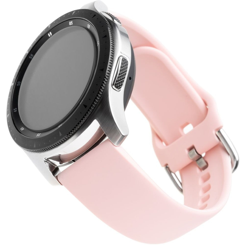 Armband Fixed Silicone Strap 20mm für Smartwatch, Rosa